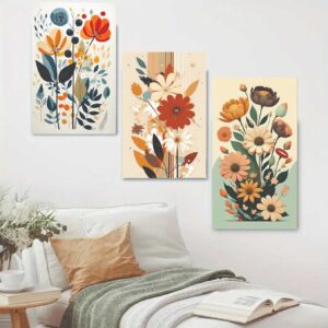 Set of 3 wall Art Phototiles for wall decoration/ wooden wall phototiles