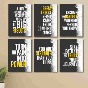 set of 6 motivational theme phototiles for wall decoration/ wooden phototiles (copy)