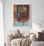 Islamic wall Art phototile for wall decoration/ wooden phototile