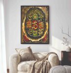 Islamic wall Art phototile for wall decoration/ wooden phototile